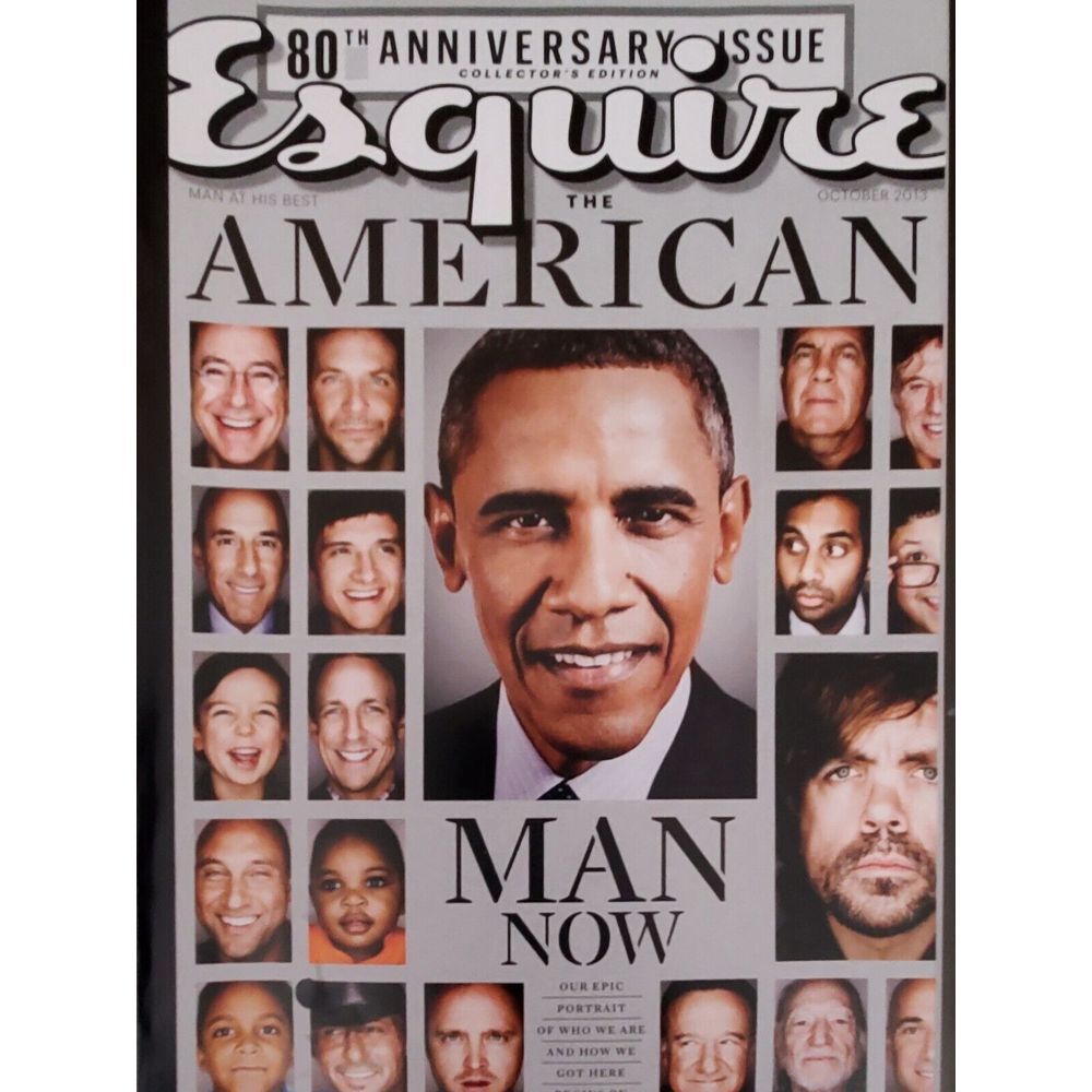 Esquire Magazine Barack Obama & Bradley Cooper‎ October 2013
